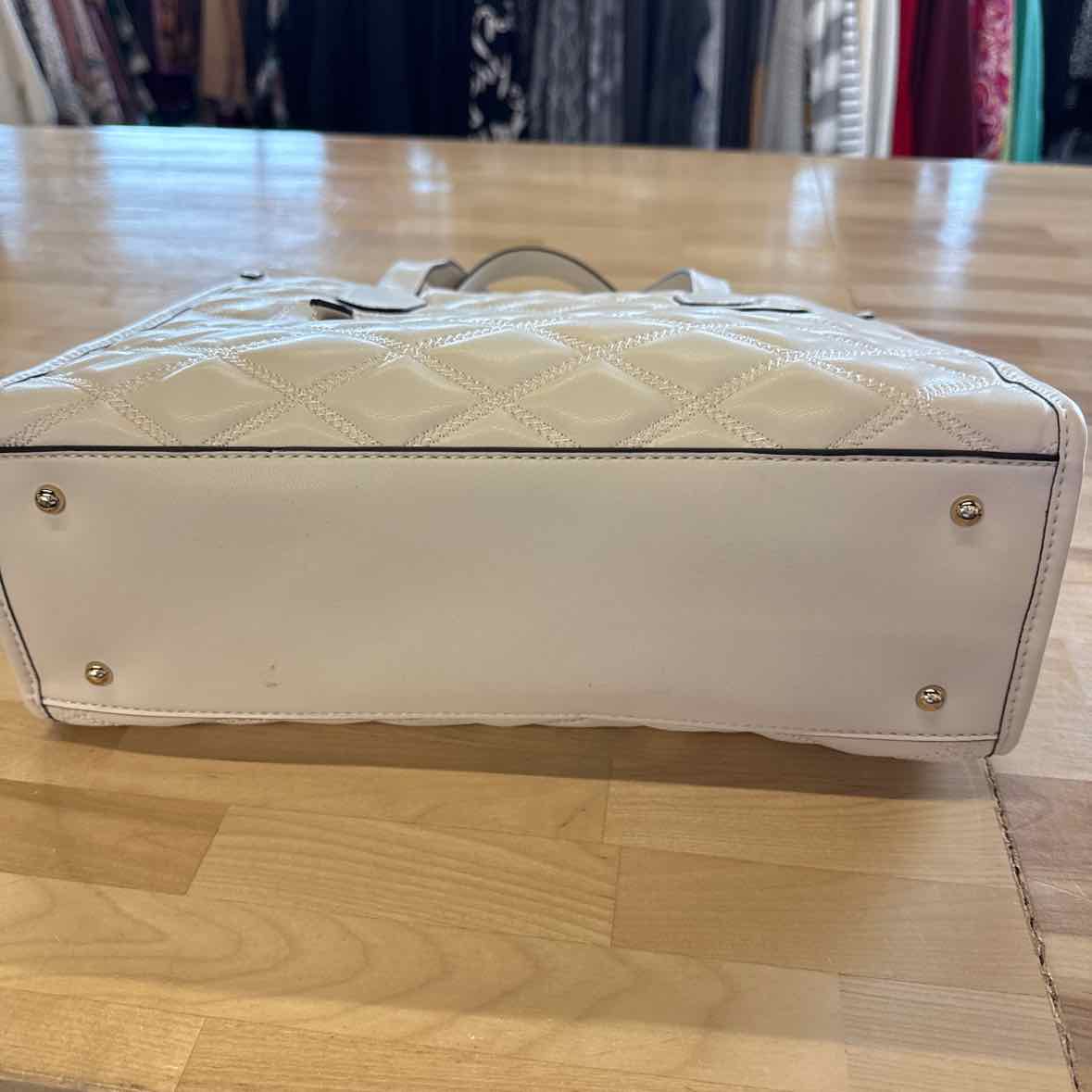 Guess Tamsin White Medium Crossbody Tote Handbag