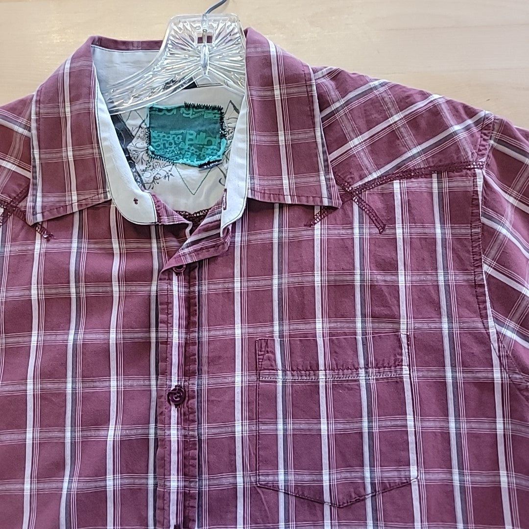 billabong Men's Size XL Red MENS Button Down Shirt