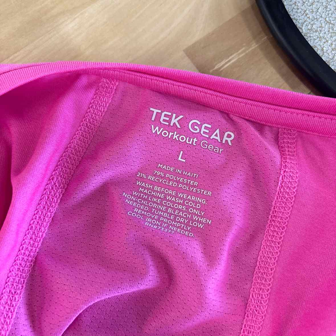 Tek gear Size L Pink Tank