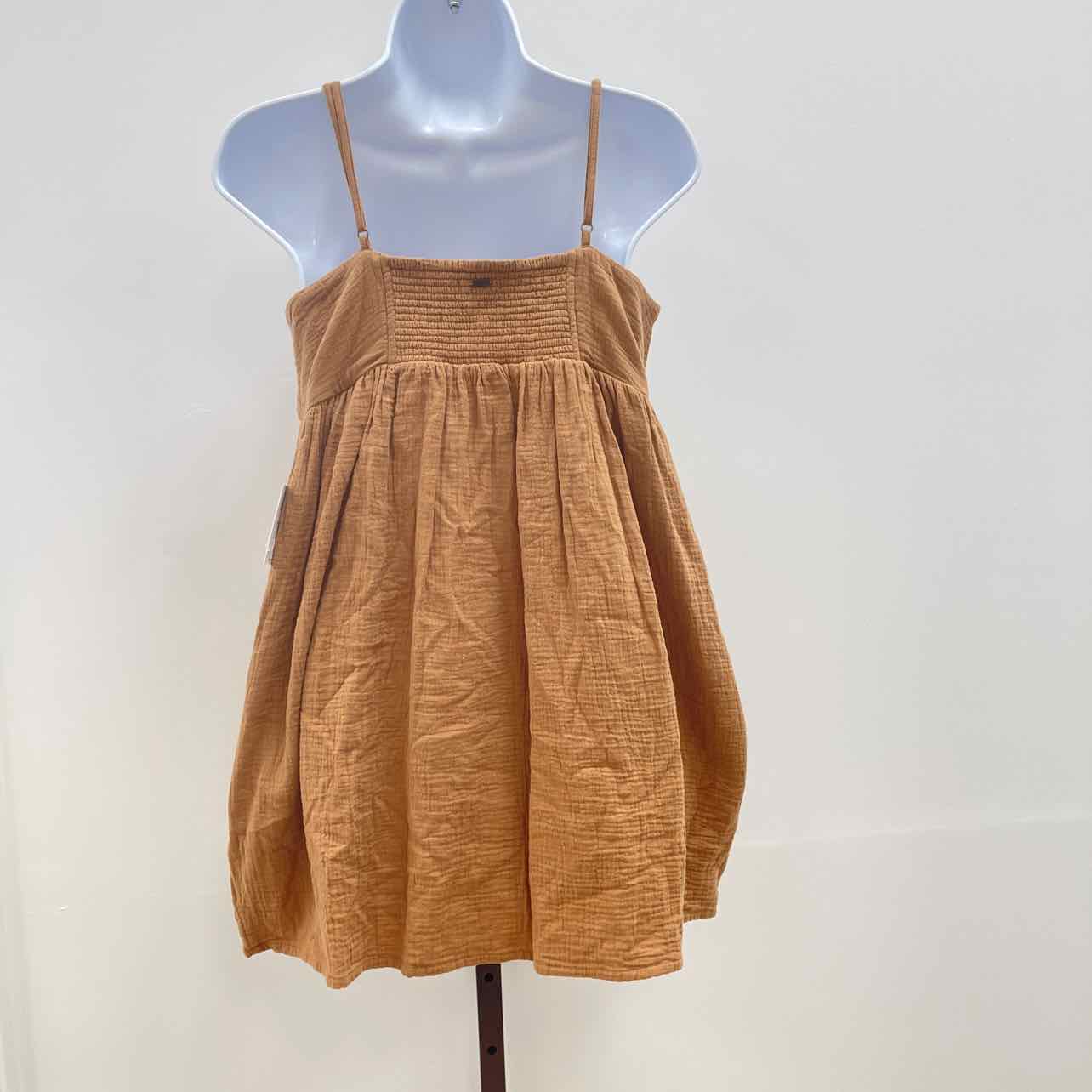 O'Neil Size S Hadia Dress Tobacco Brown