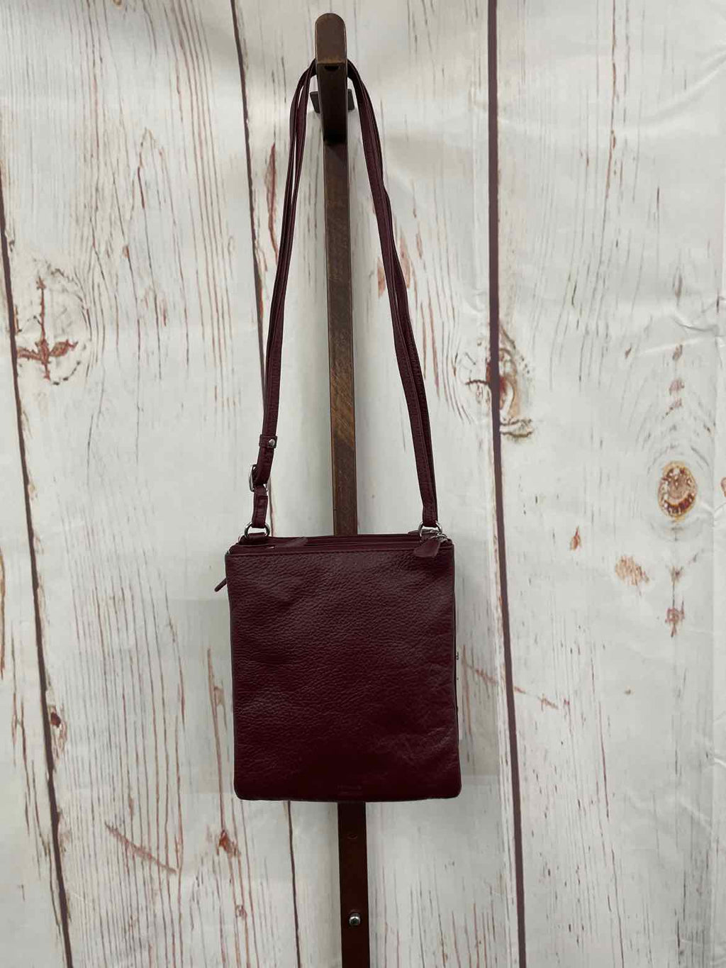 Giani Bernini Triple-Zip Dasher Crossbody WineSilver NO SIZE