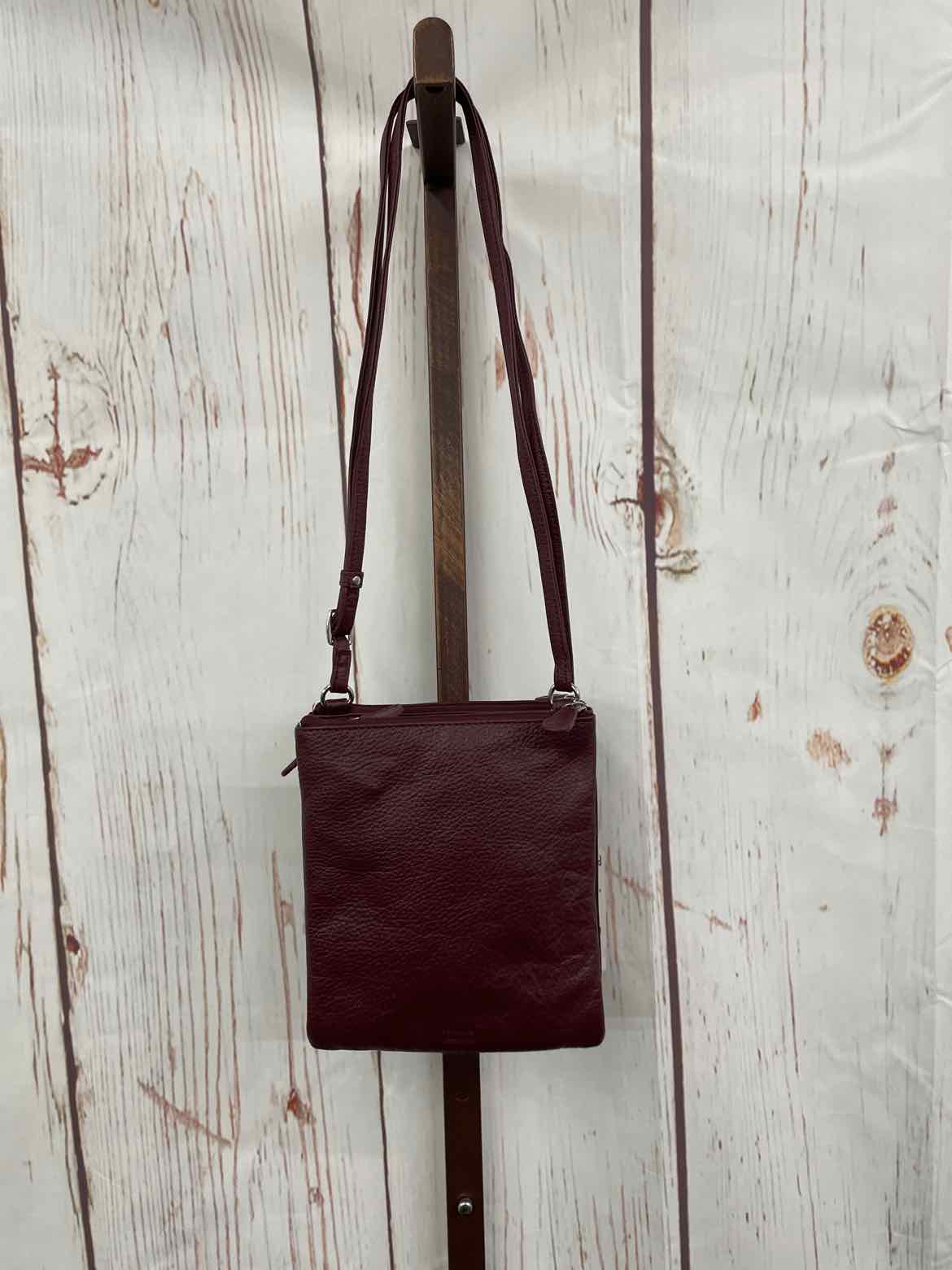 Giani Bernini Triple-Zip Dasher Crossbody WineSilver NO SIZE