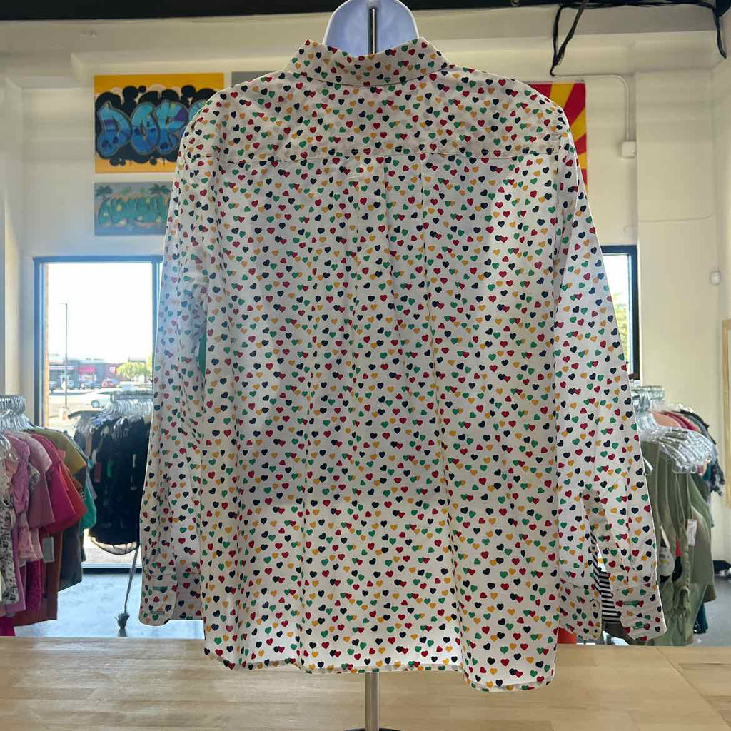 Talbots Size XLP White Preloved Button Down LS