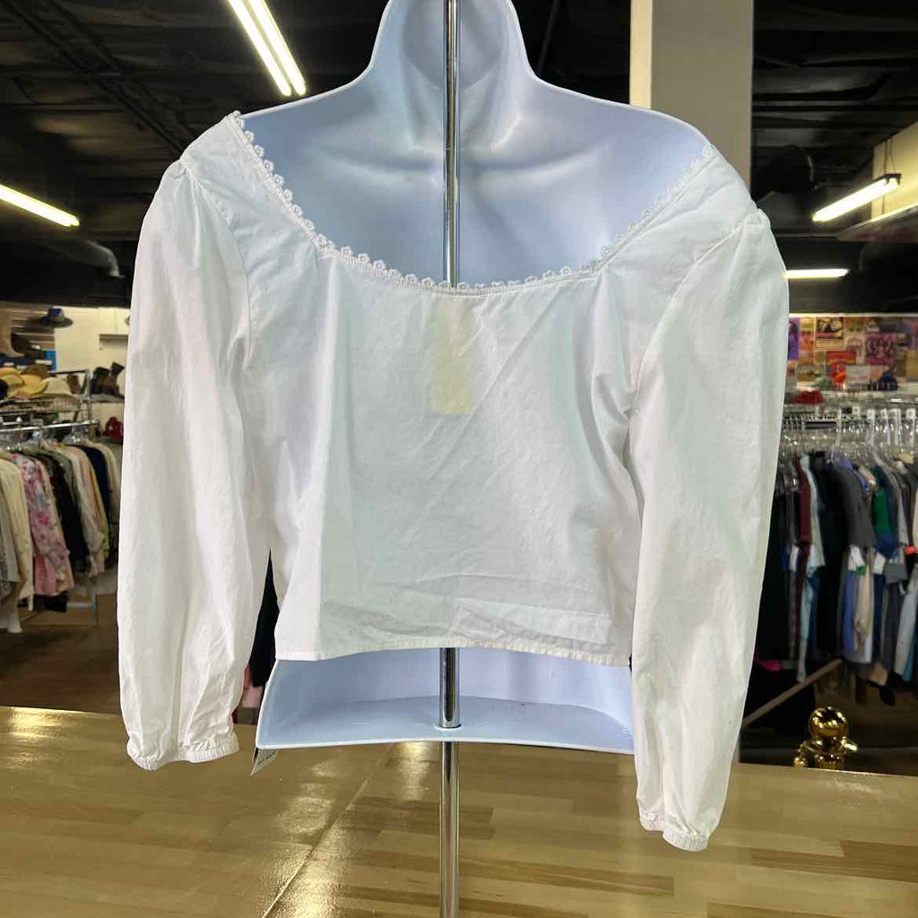 Self E Size L White Blouse LS