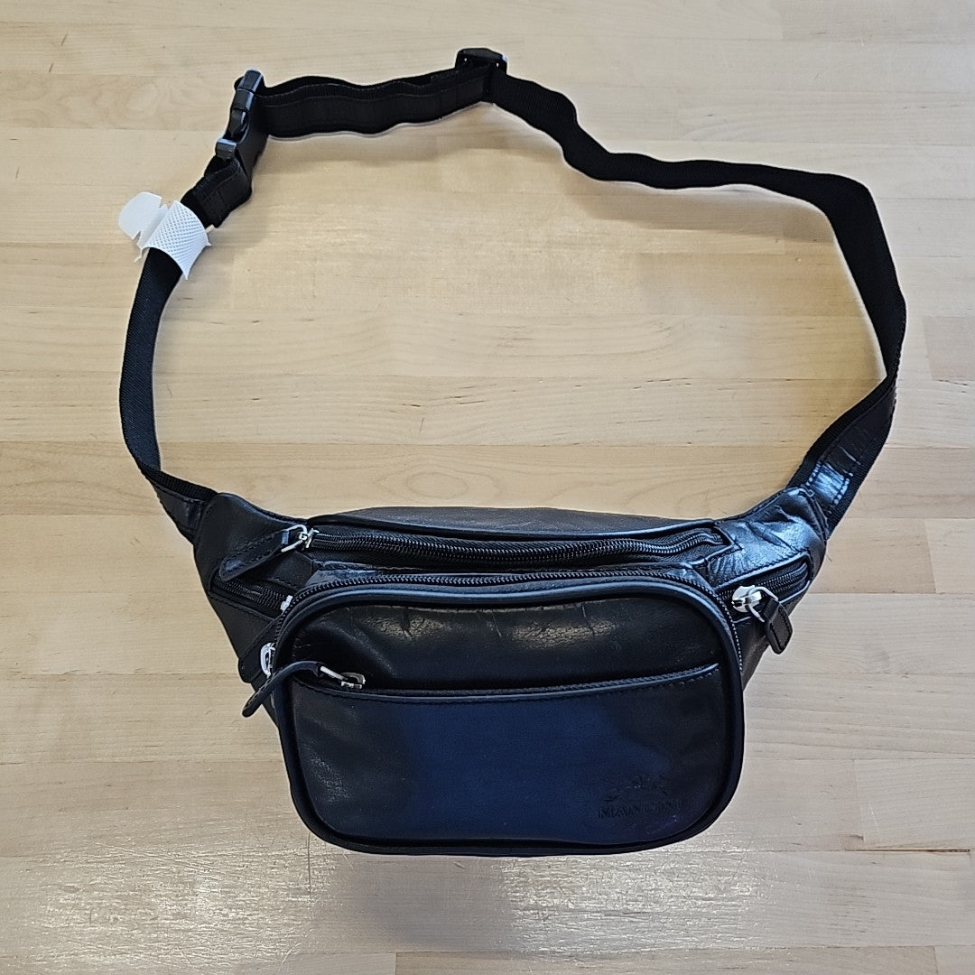 Mancini Black Fanny Pack