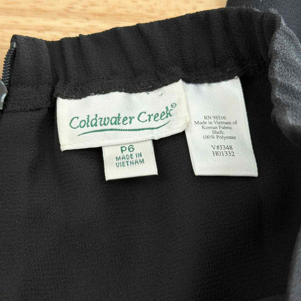 Coldwater Creek Size 6P Black Pants