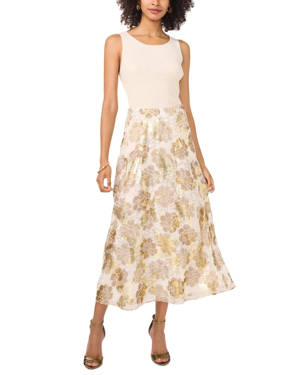 Vince Camuto Size S Gold Skirt