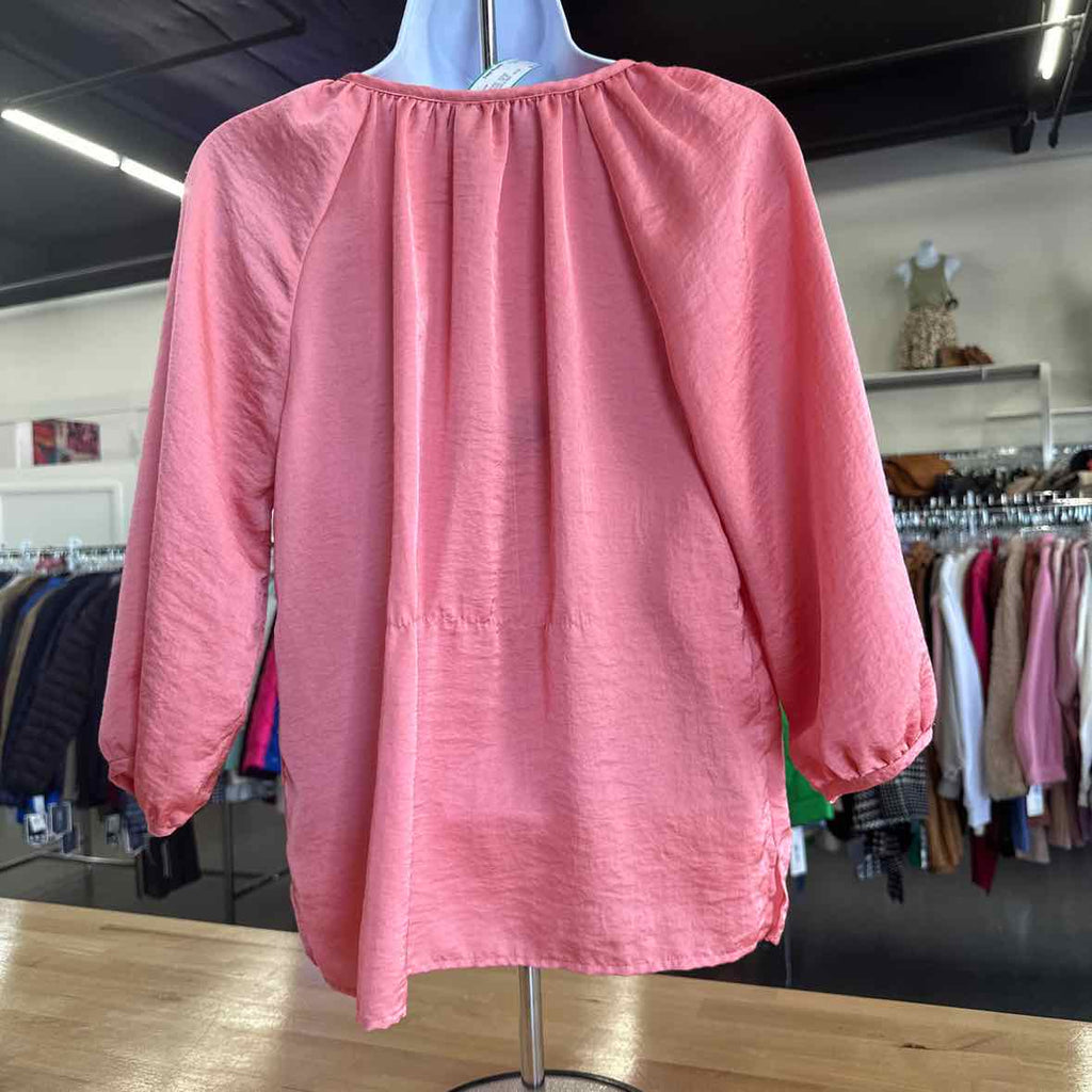 Talbots Size 4P Pink Blouse