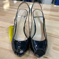 Marciano Size 7 Black Patent Preloved Heels