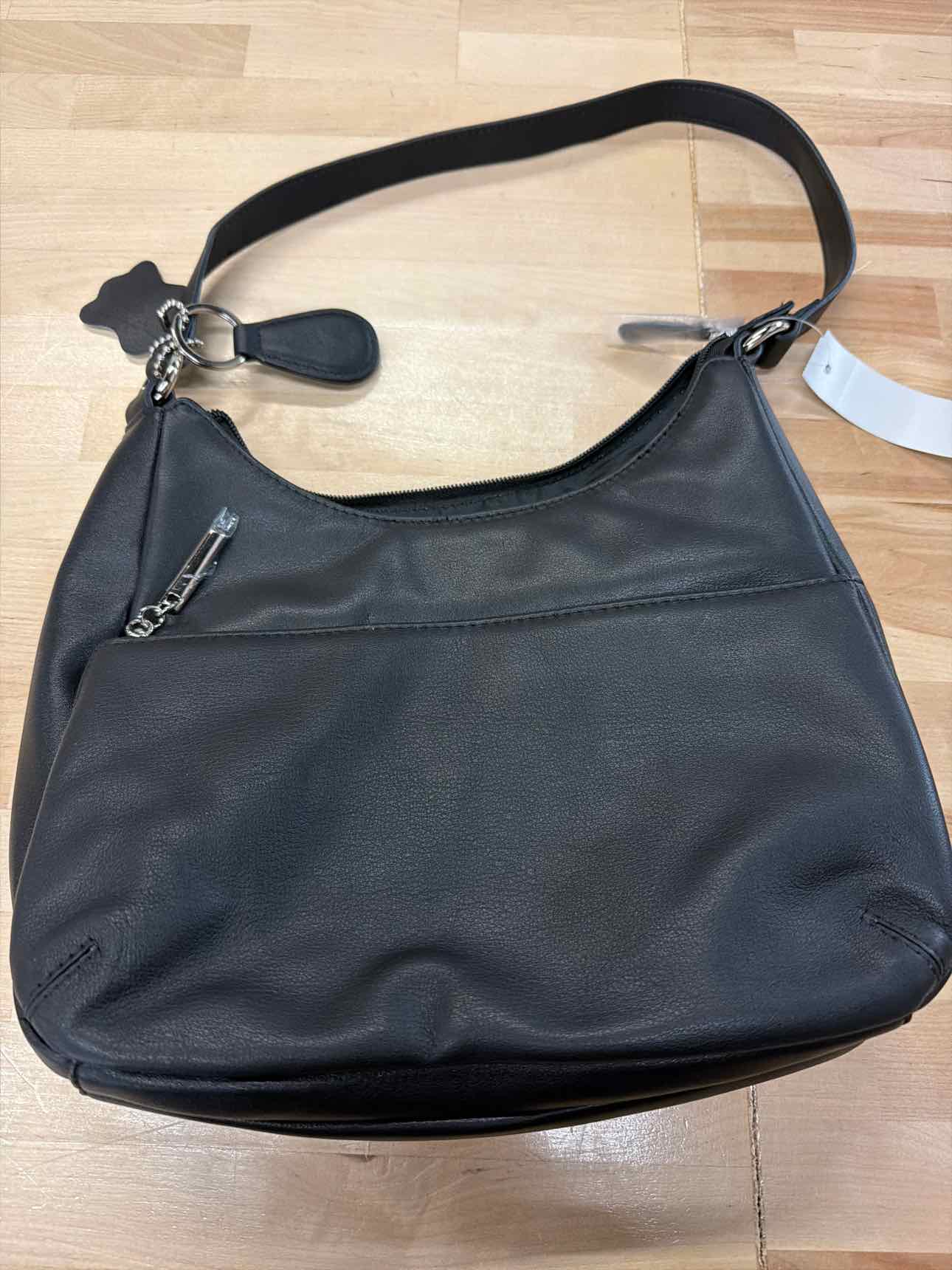 Giani Bernini Nappa Leather Hobo Bag, Exclusively at Macy's - Black/Silver