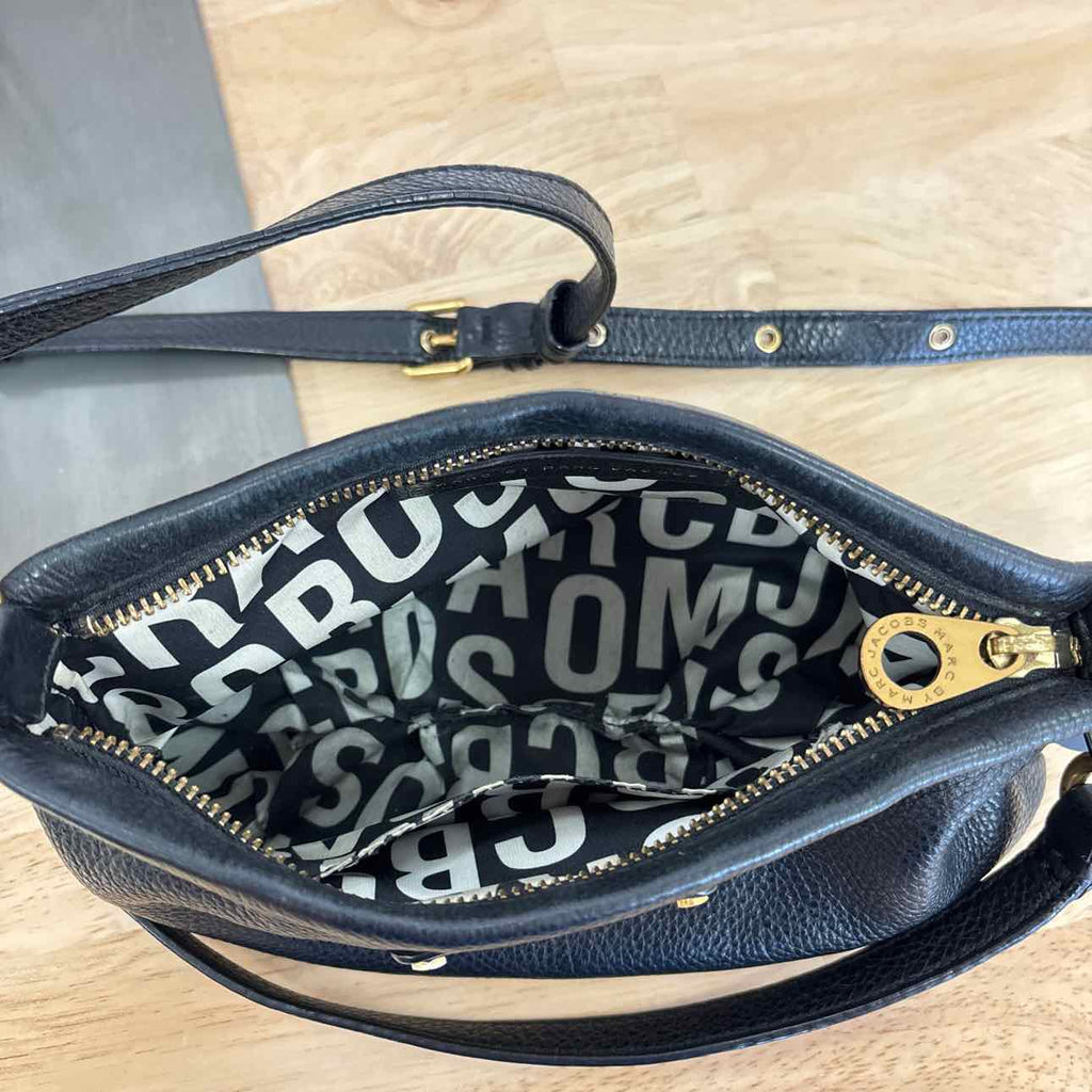 Marc Jacobs Black Crossbody Leather Purse