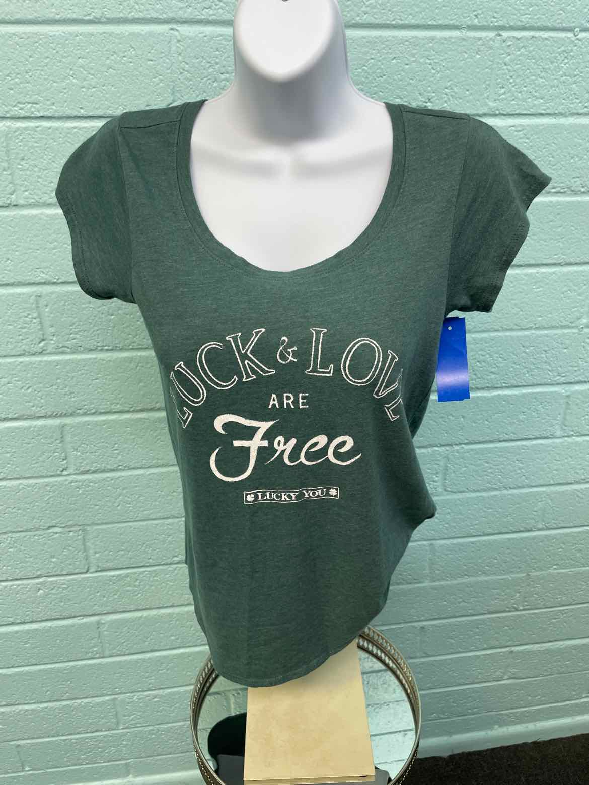 Lucky Brand Size XS Green Shirt