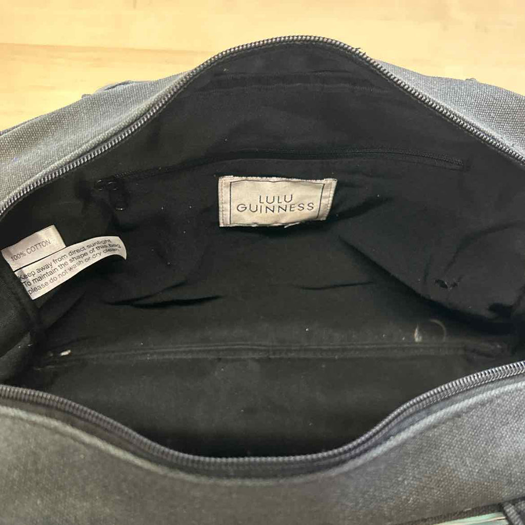 LuluGuinness Black/Blue Totes