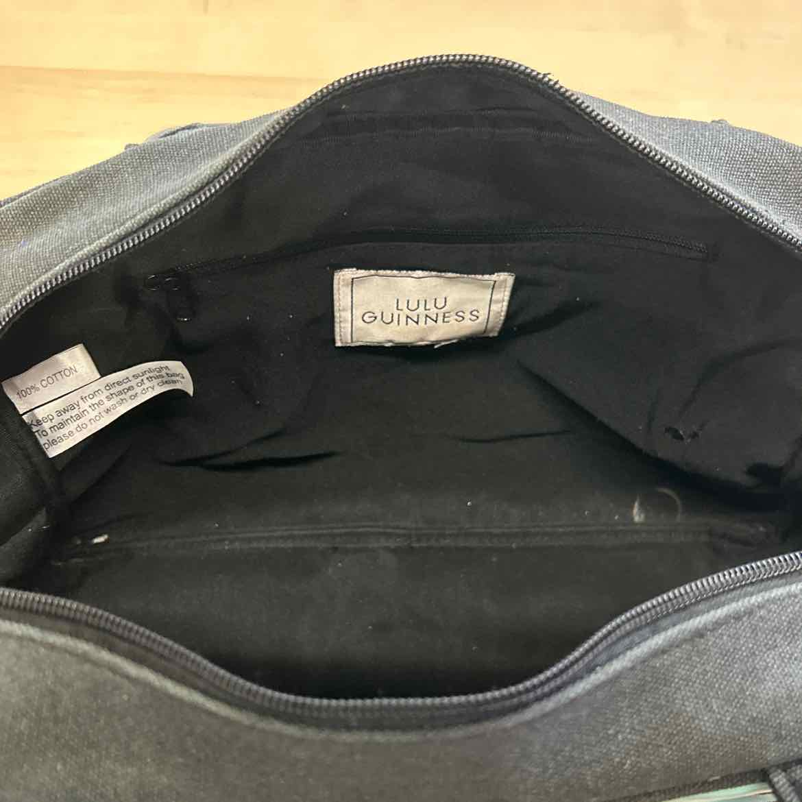 LuluGuinness Black/Blue Totes