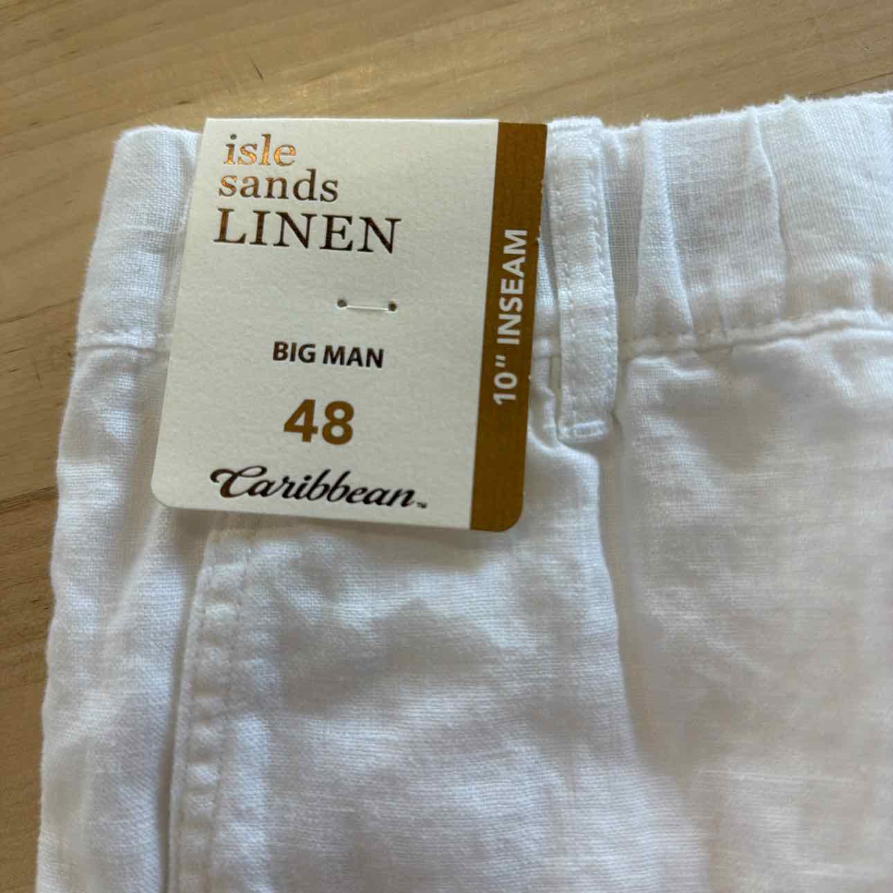 Caribbean Men's Size 48 White MENS Shorts
