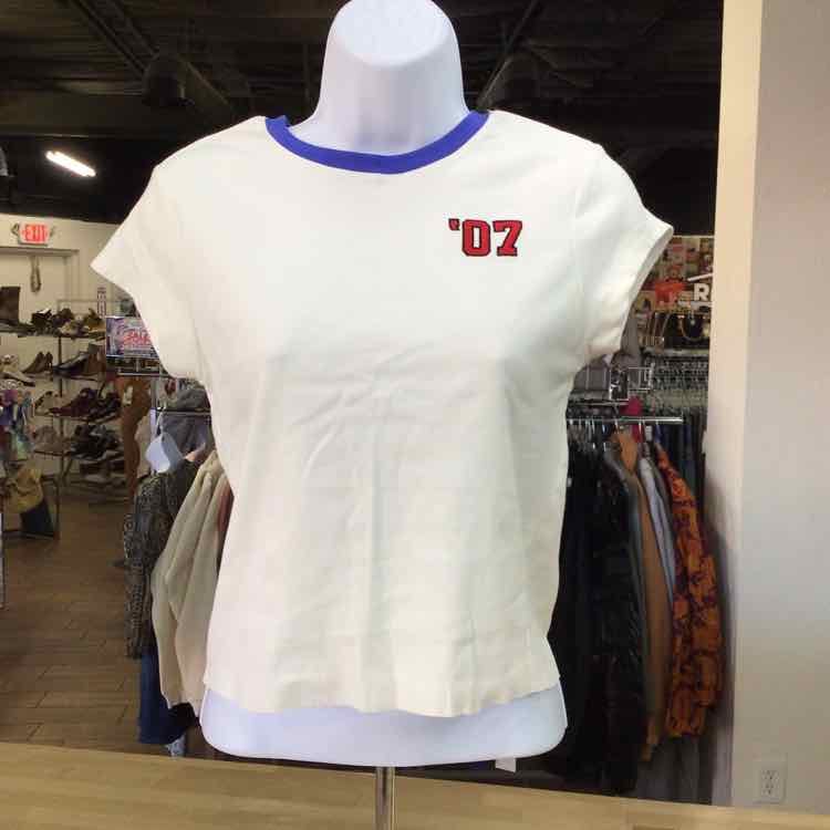 Forever 21 Size M White Preloved T-Shirt SS