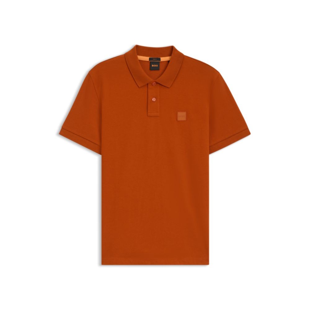BOSS Size L Extra-slim-fit Stretch-cotton Shirt with Logo
