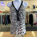 Belldini Size M Black White Tank