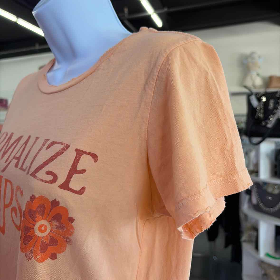 Dazy Size M Peach Preloved T-Shirt SS