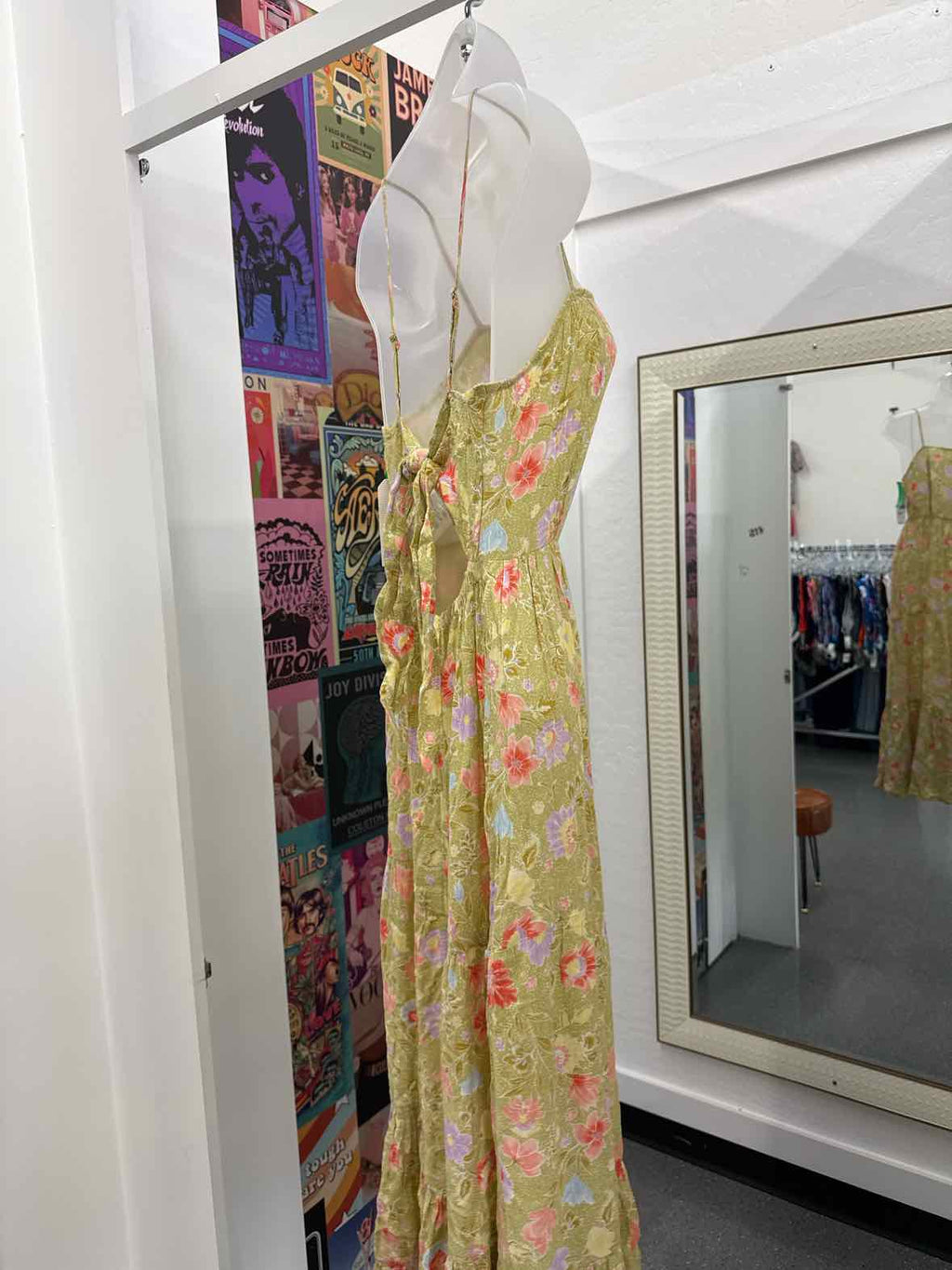 billabong Size M Green Floral Riviera Romance Sundress NWT