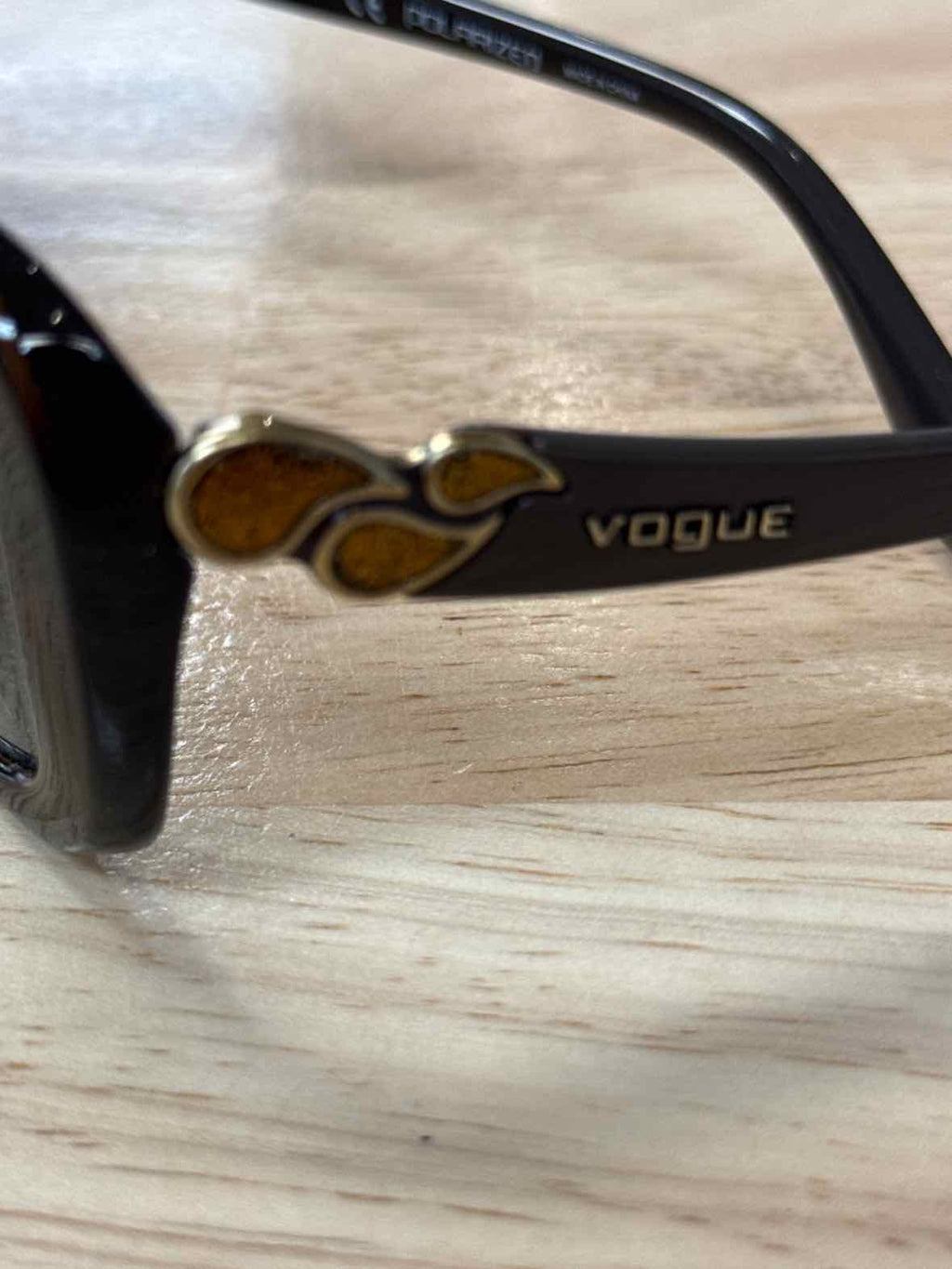 Vogue Brown Tortoise Shell Polorized Sunglasses