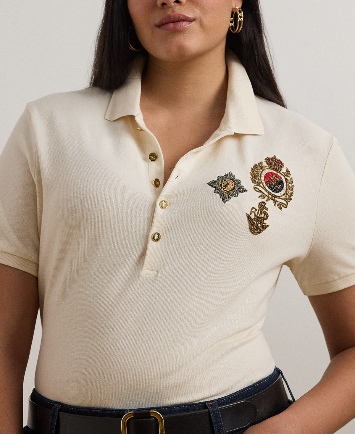 Ralph Lauren Size 2X Cream Polo