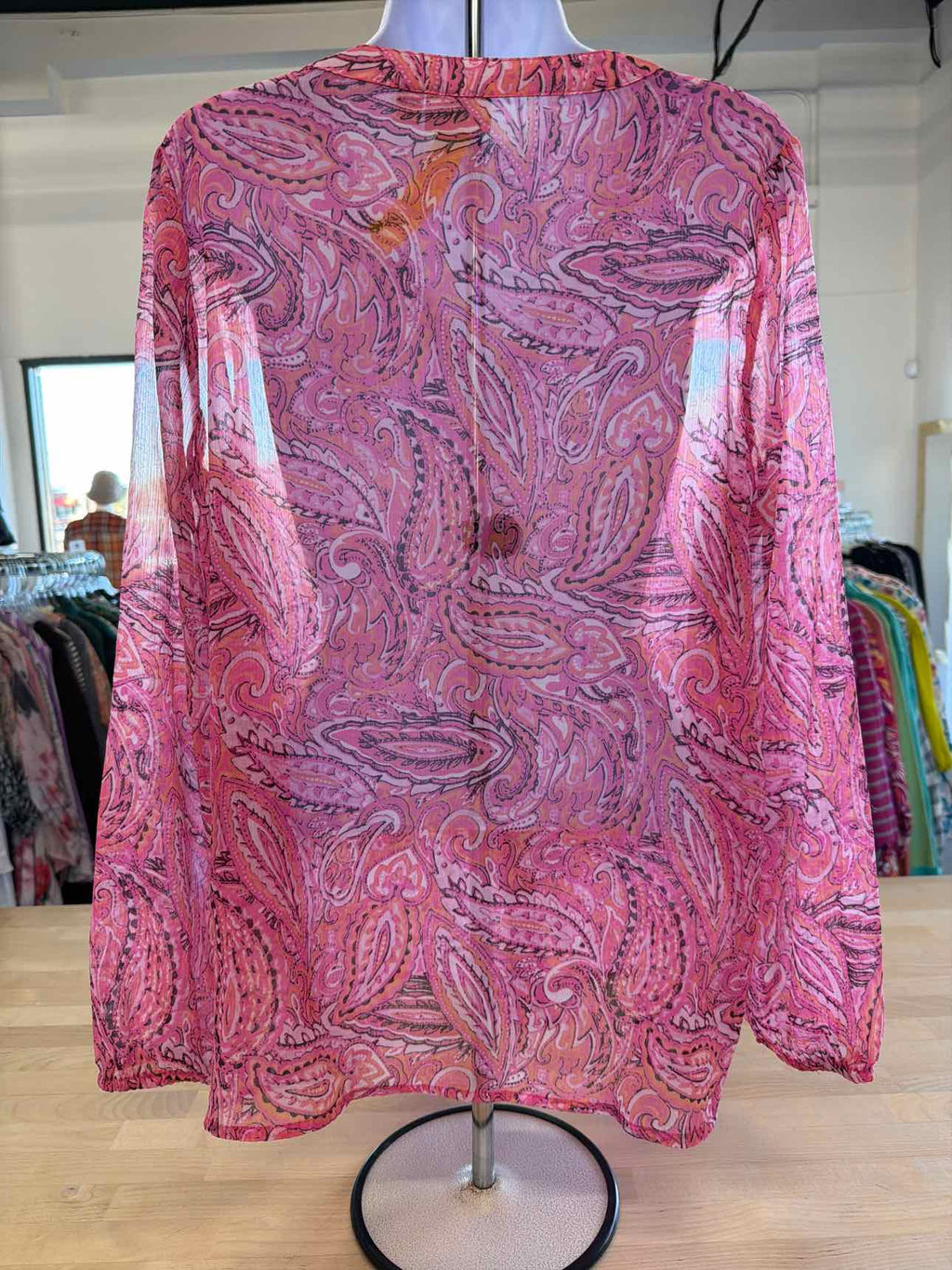 Kim Rogers Size L Pink Blouse
