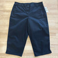 Karen Scott Size 12P Black New Capris