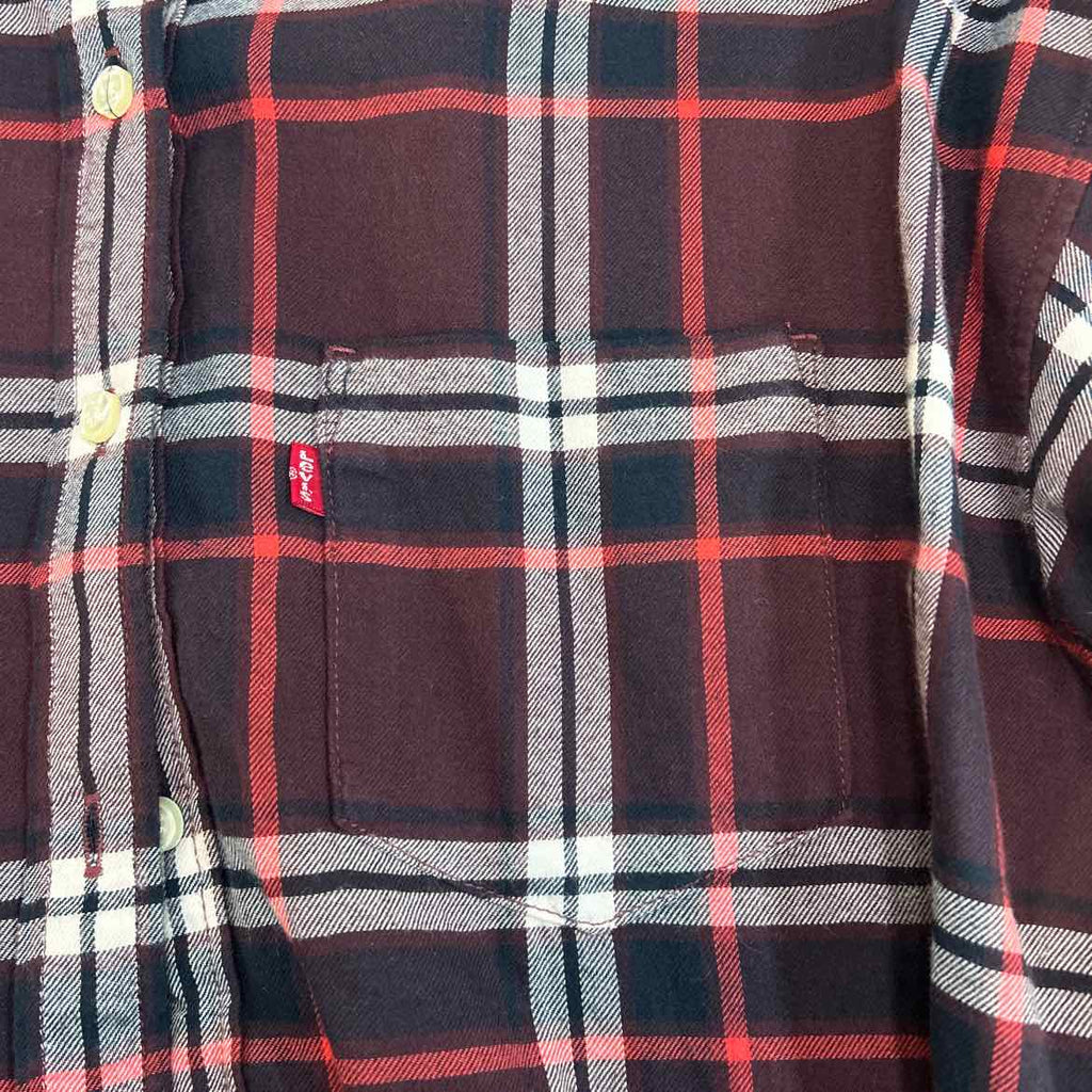 Levi's Size M Red Preloved MENS Button Down Shirt