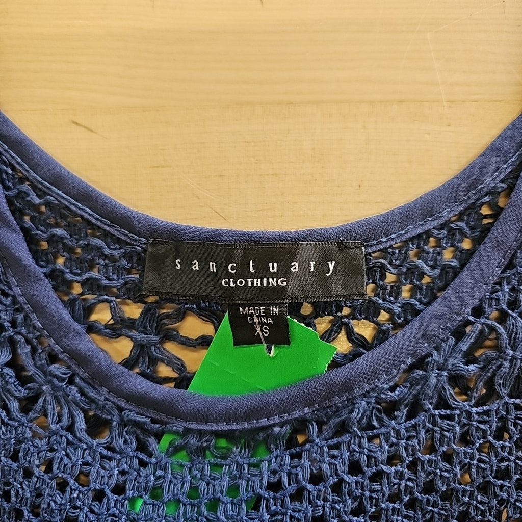 Sanctuary Size XS Blue Knit Preloved Tank