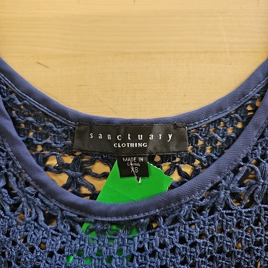 Sanctuary Size XS Blue Knit Preloved Tank