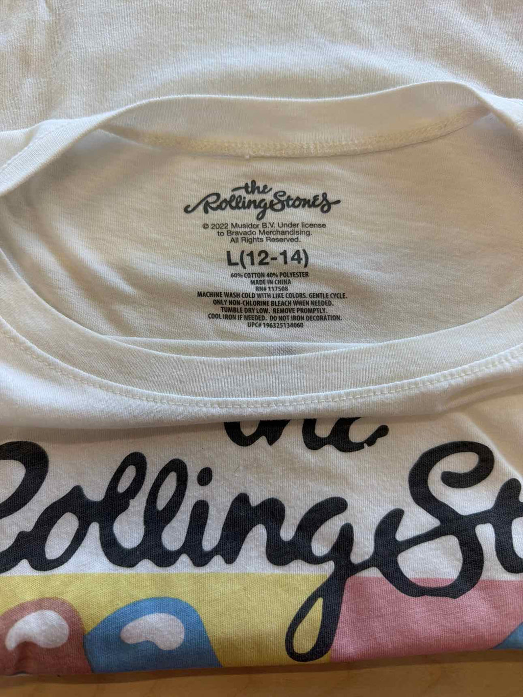The Rolling Stones Size L White T-shirt