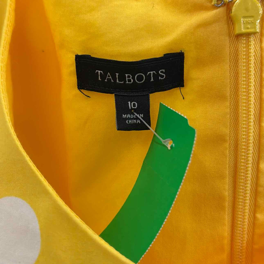 Talbots Size 10 Yellow Preloved Dress