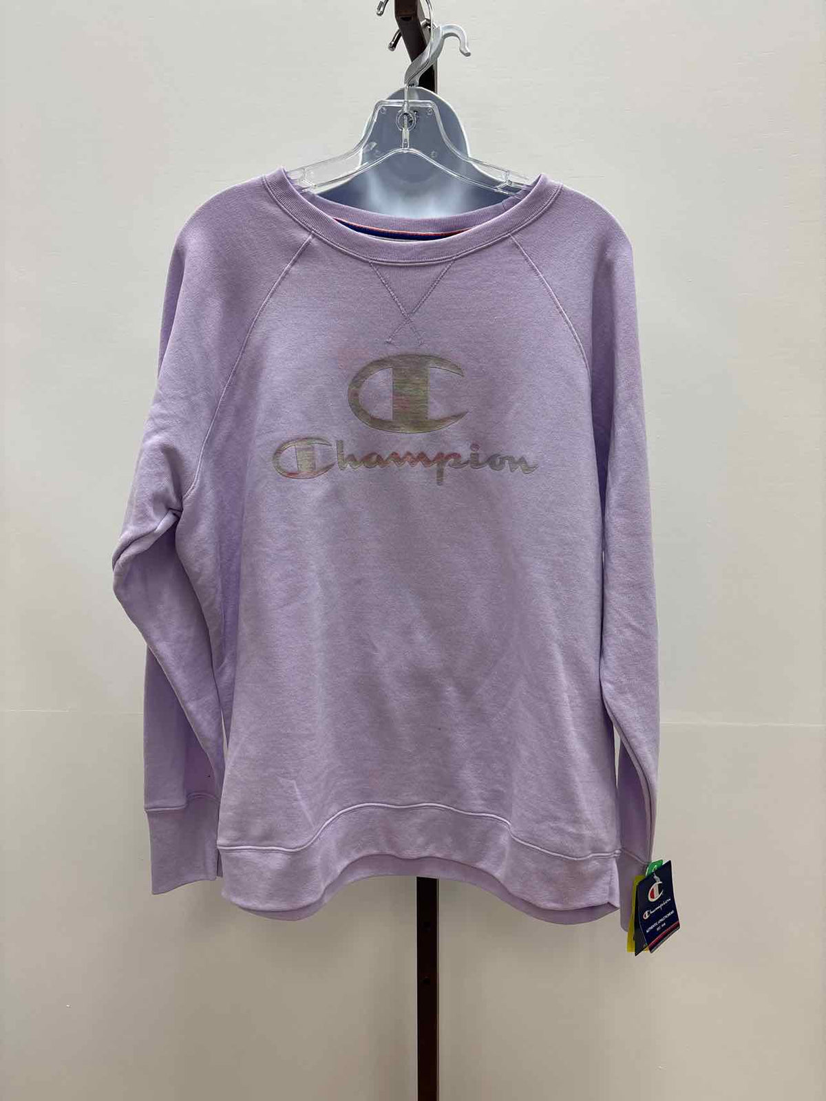 Champion Women's Powerblend Boyfriend Graphic Crewneck Sweatshirt