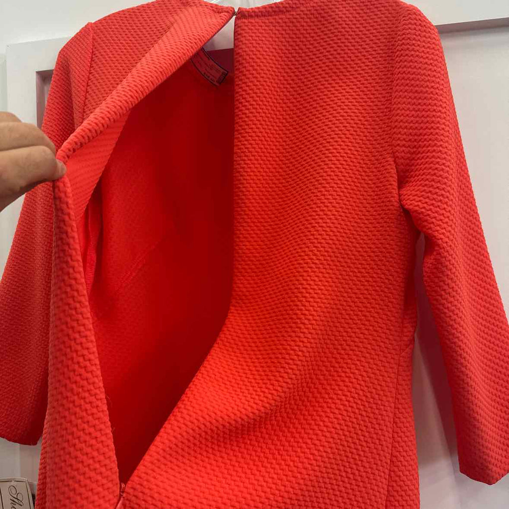 Thoshamma Size 8 Orange Preloved Dress