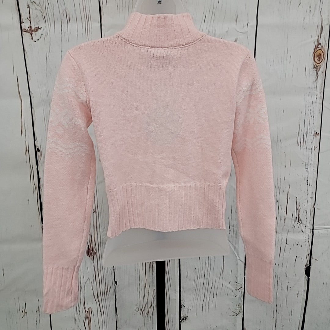 Planet Heart Size XS Pink Sweater