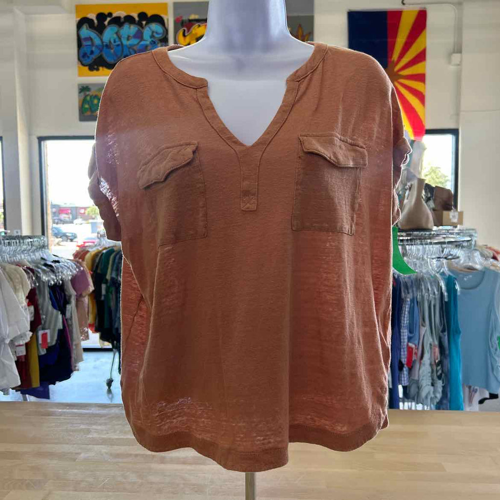 Nicole Miller Size M Peach Preloved Blouse SS