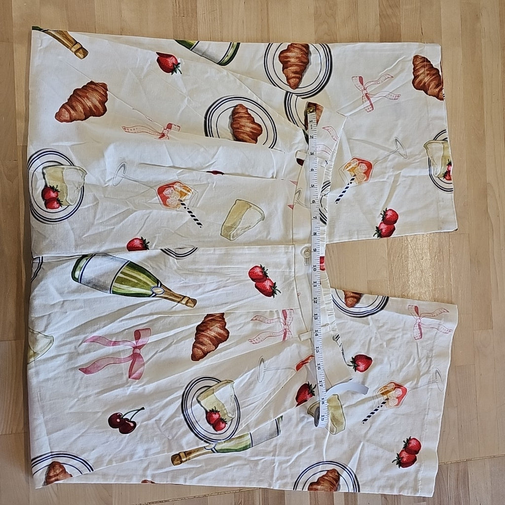 Avec Les Filles Women's Printed High-Rise Wide-Leg Pants