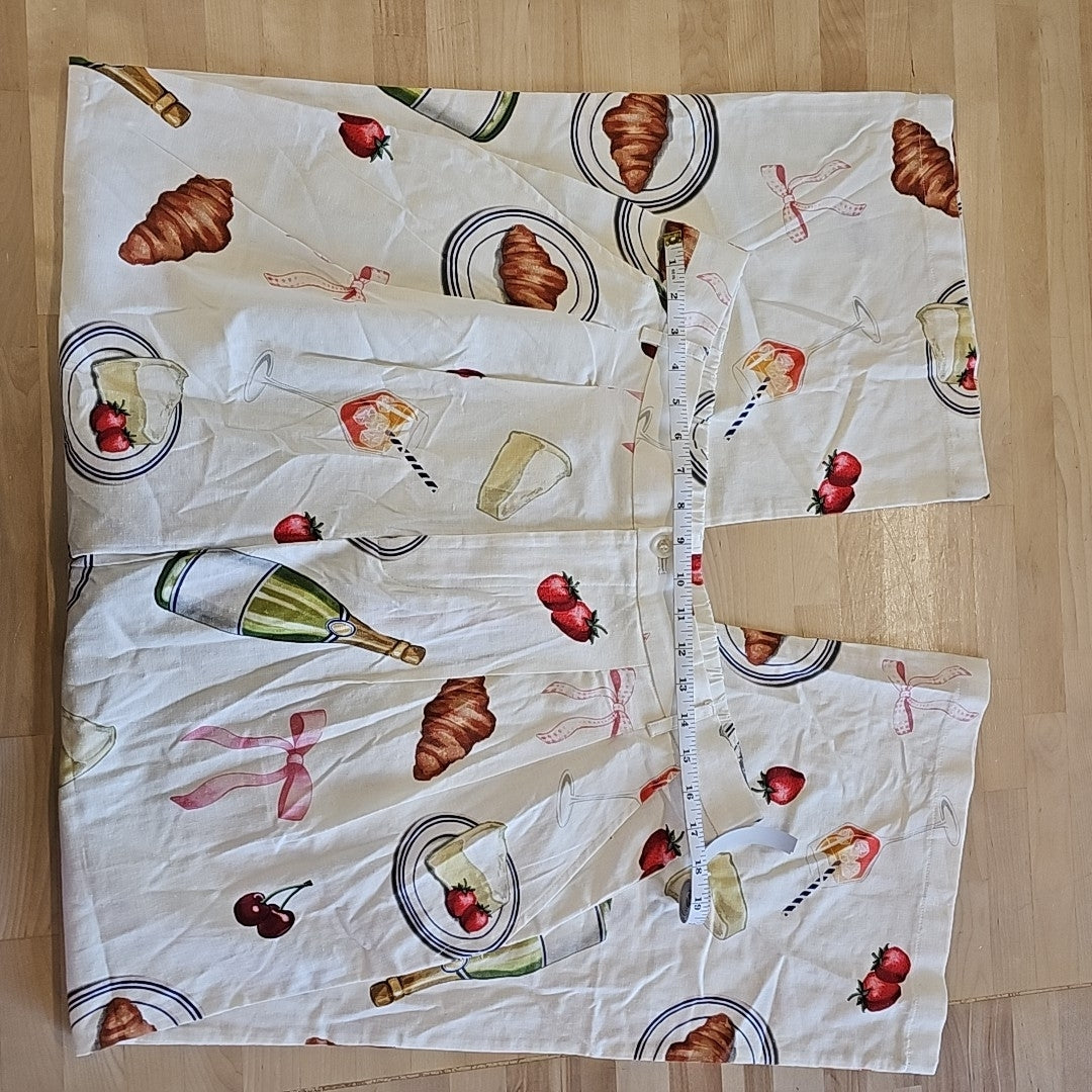 Avec Les Filles Women's Printed High-Rise Wide-Leg Pants