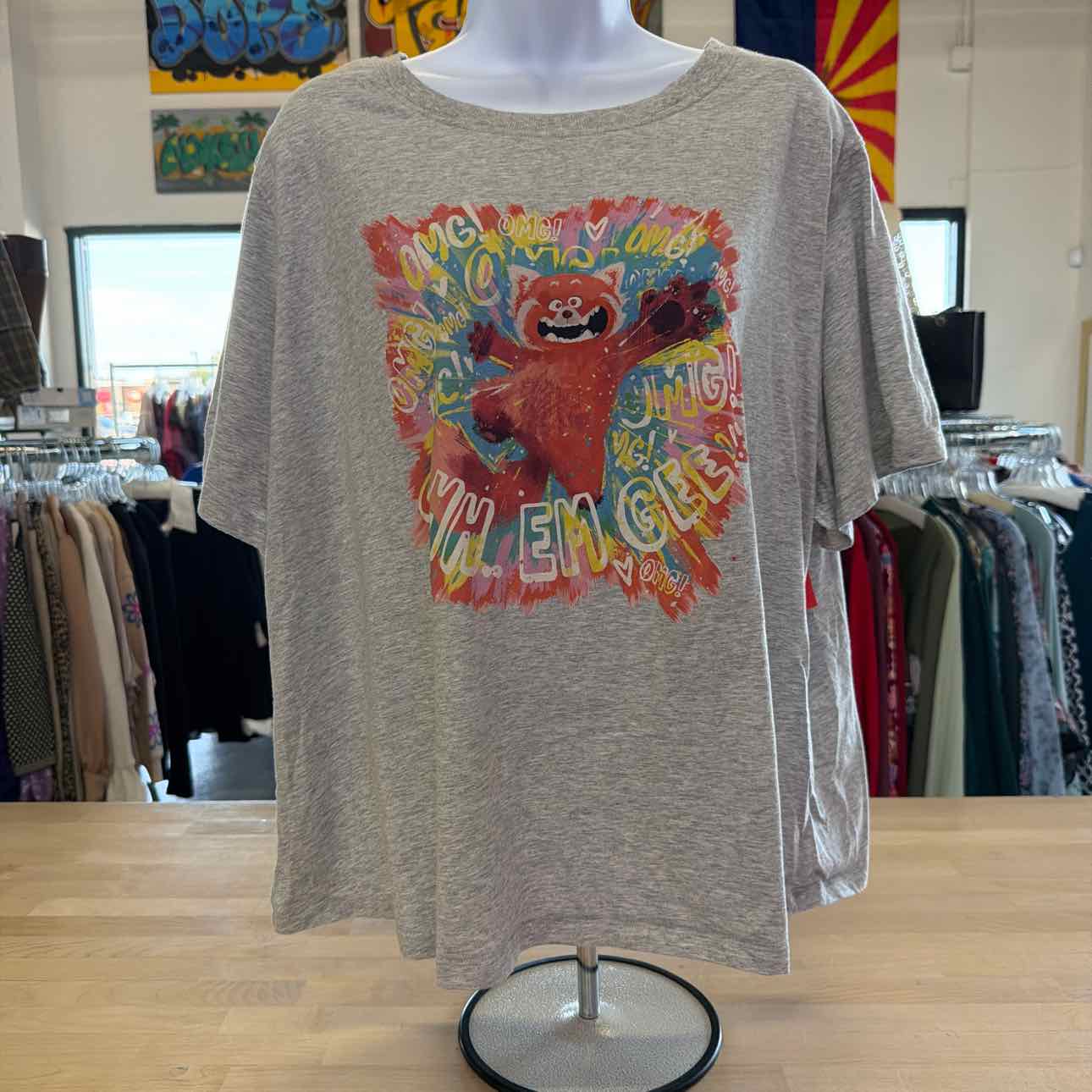 Disney Size 1X Gray Used T-shirt