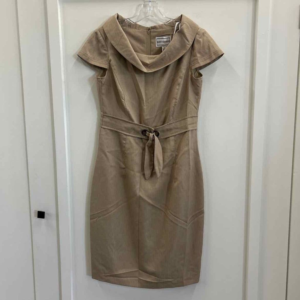 KarinStevens Size 8 Beige Preloved Dress