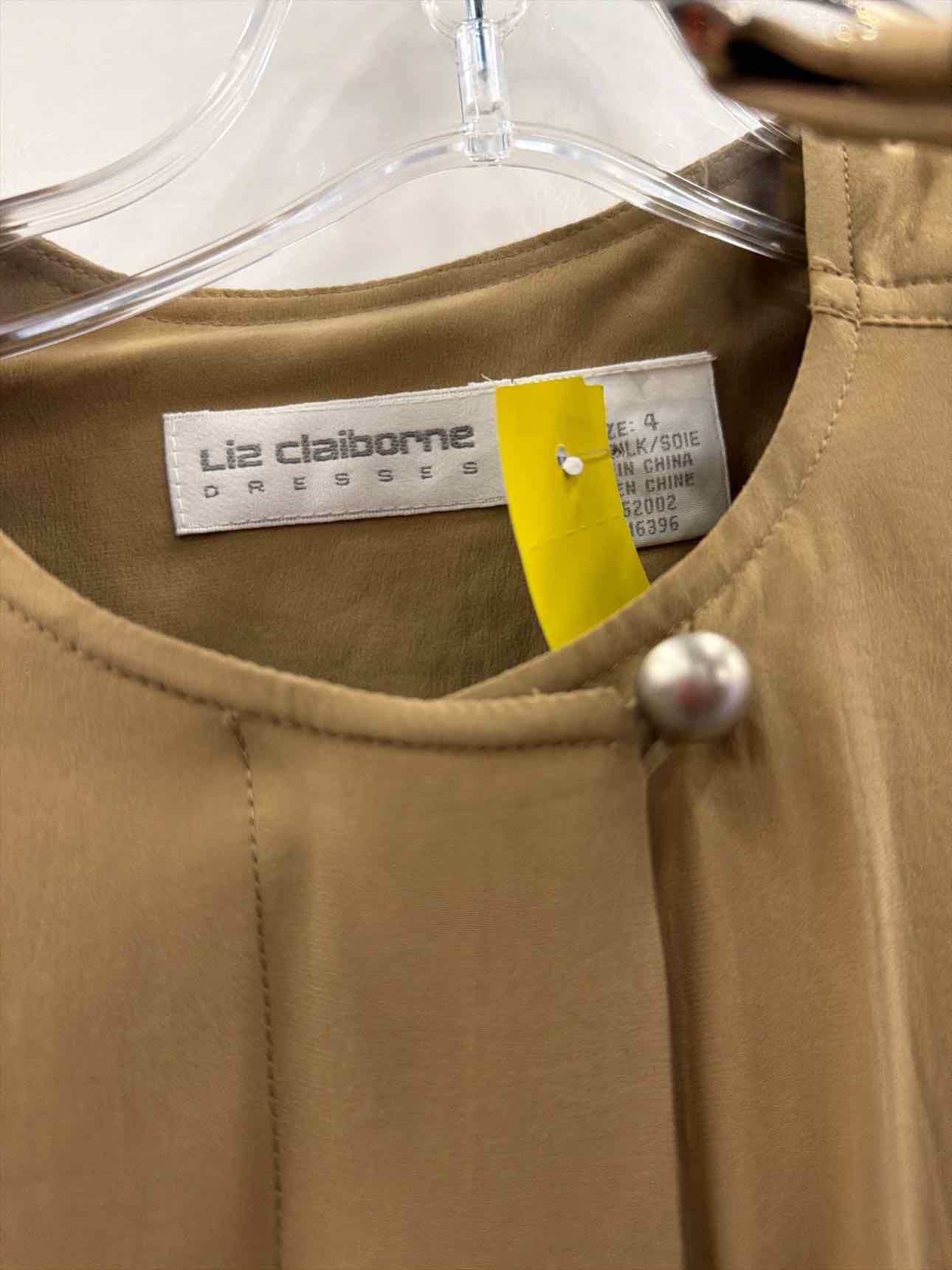 Liz Claiborne Size 4 Tan 2 pc Dress Set