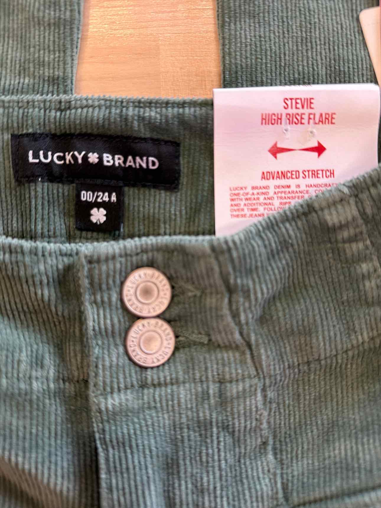 Lucky Brand Size 00 Green New Pants