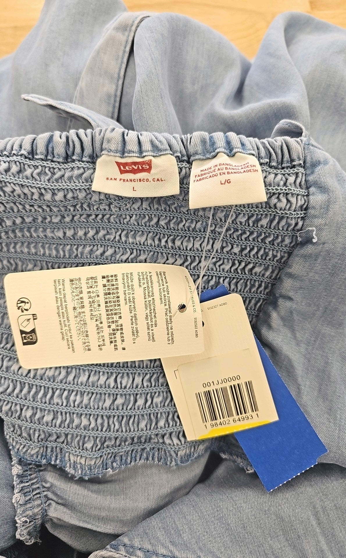 Levi's Size L Blue Denim New Dress