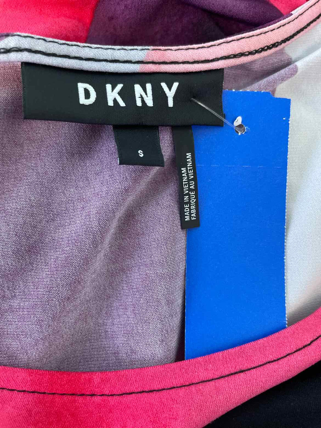 DKNY Size S Purple Print Sleeveless