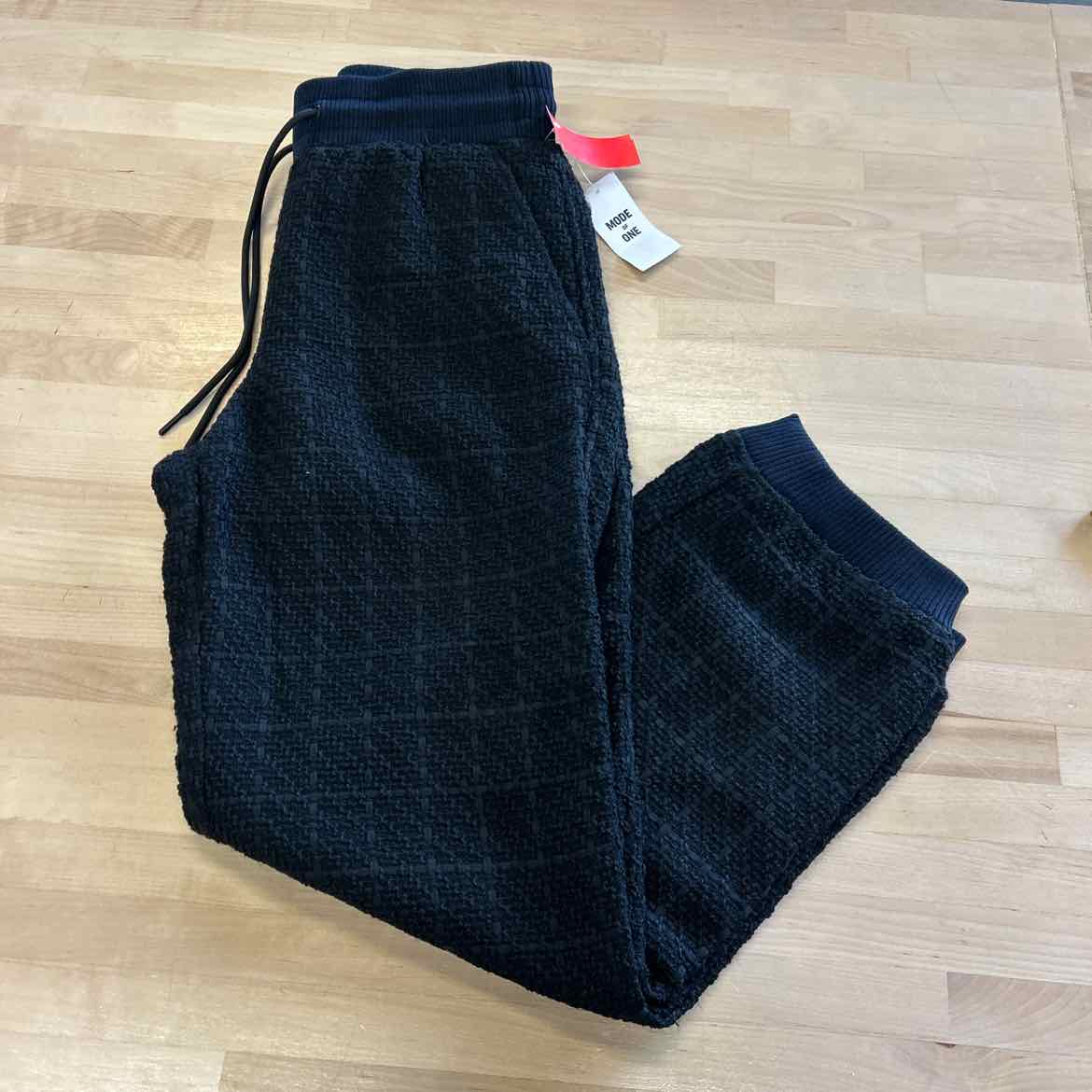 Mode of One Men S Regular-Fit Tapered-Leg Tweed Jogger Pants - Small