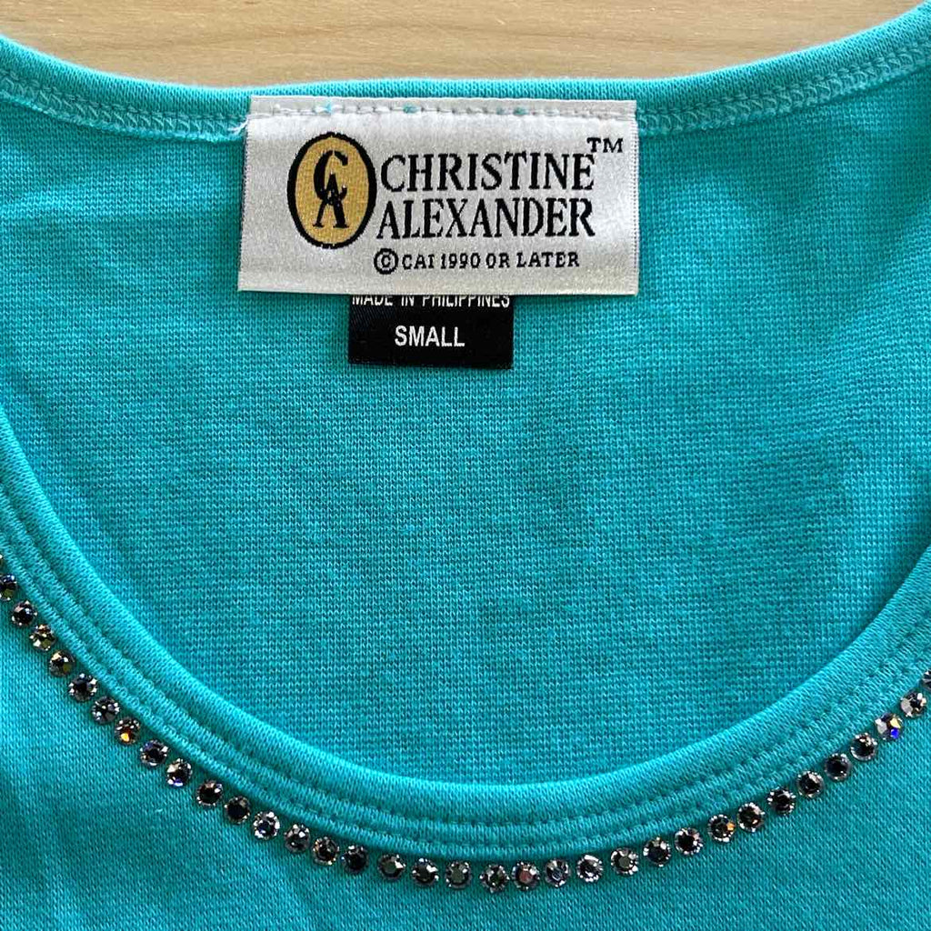 Christine Alexander Size S Blue Shirt