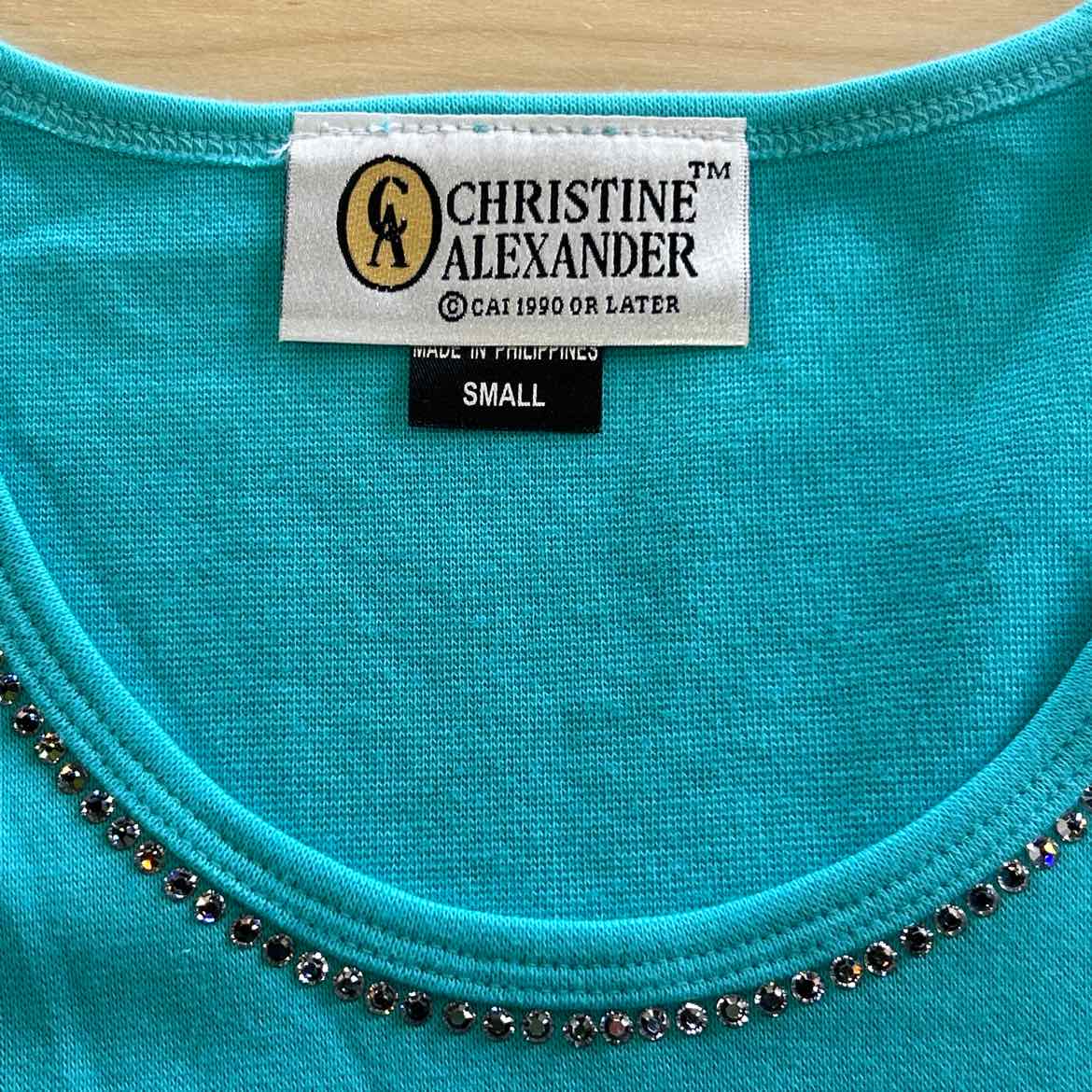 Christine Alexander Size S Blue Shirt