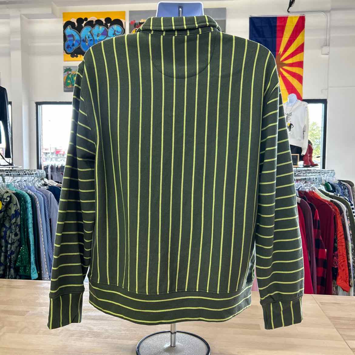 Mode of One Men's Relaxed-Fit Long-Sleeve French Terry Polo Shirt - Wild Ivy