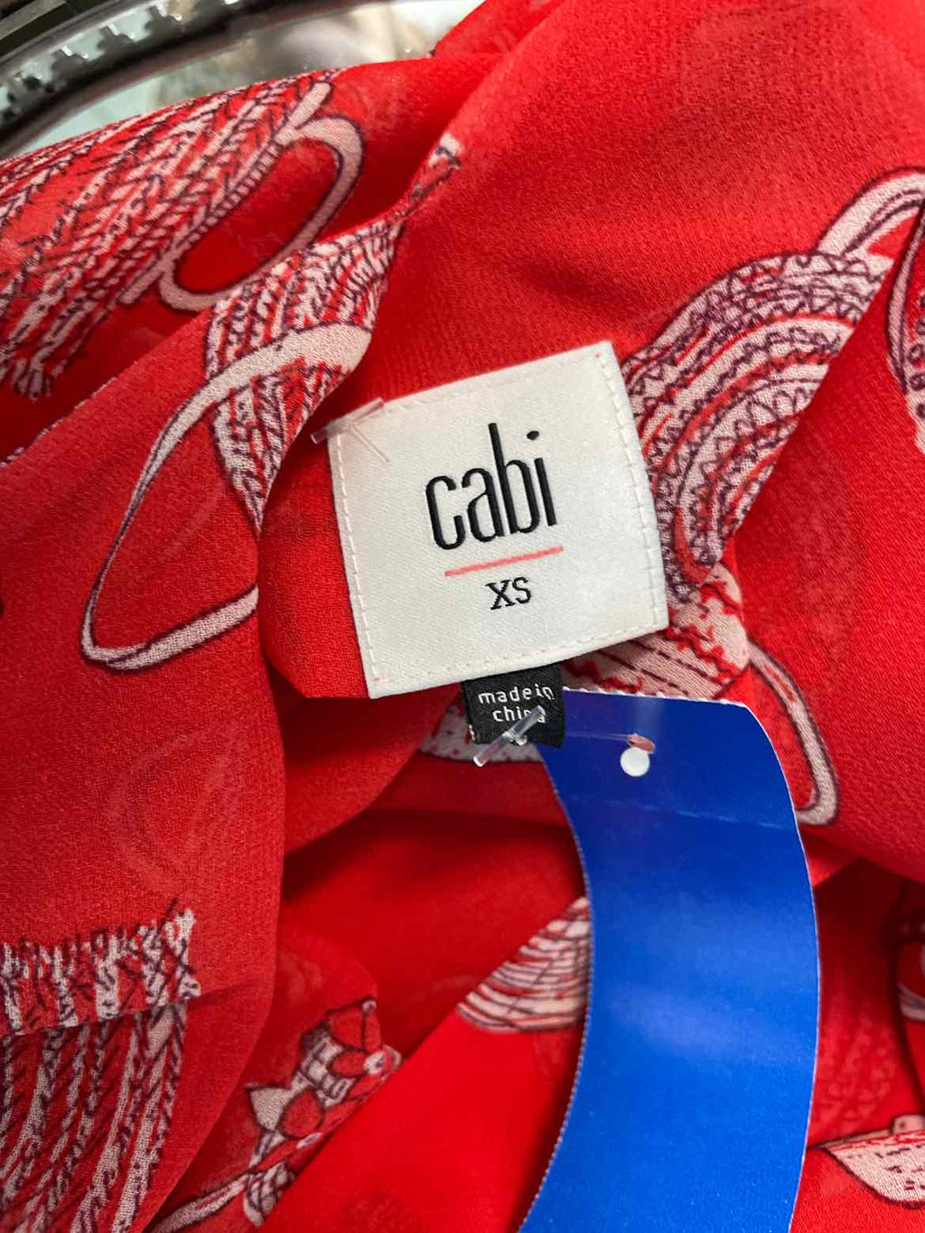 Cabi Size XS Red Sleeveless